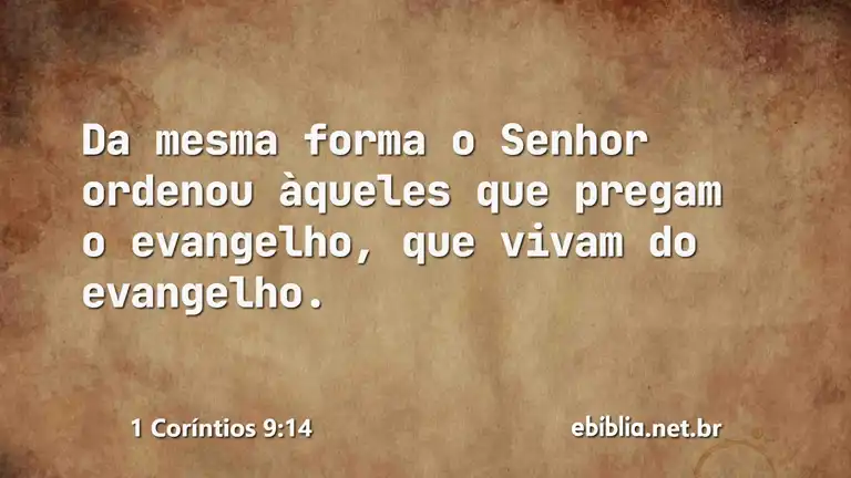 1 Coríntios 9:14