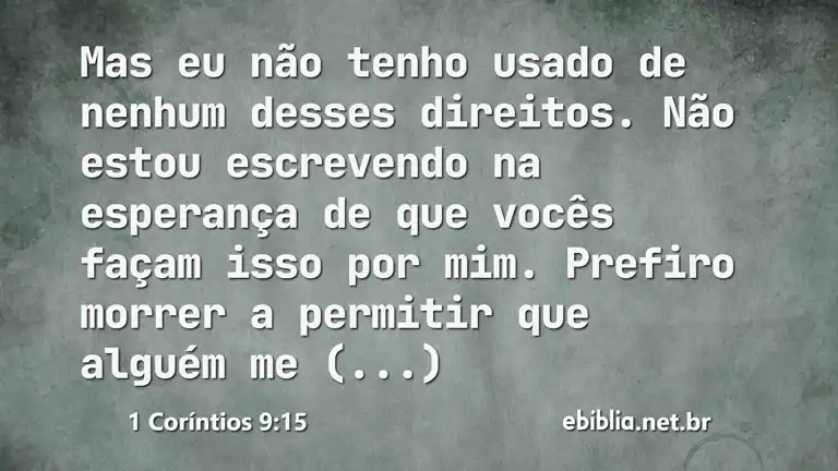 1 Coríntios 9:15