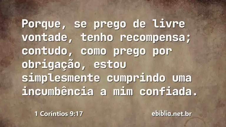 1 Coríntios 9:17