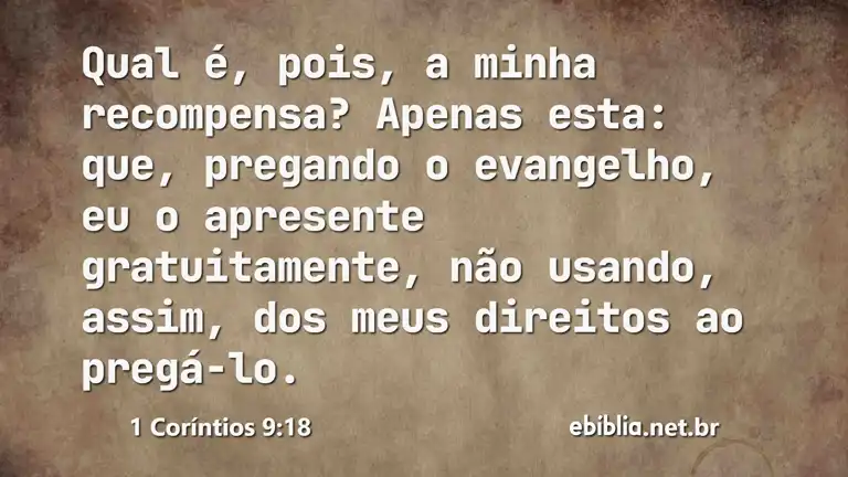 1 Coríntios 9:18