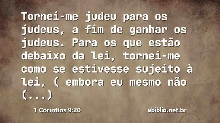 1 Coríntios 9:20