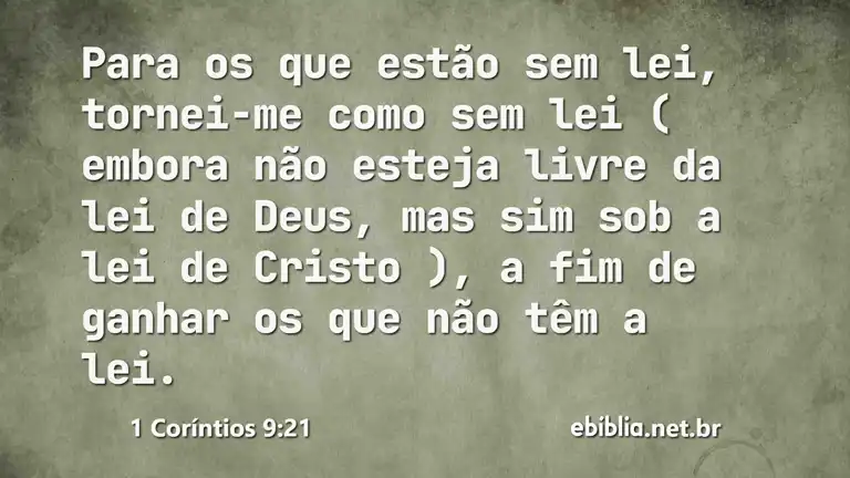 1 Coríntios 9:21