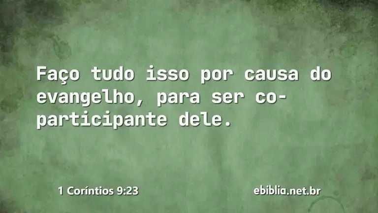 1 Coríntios 9:23