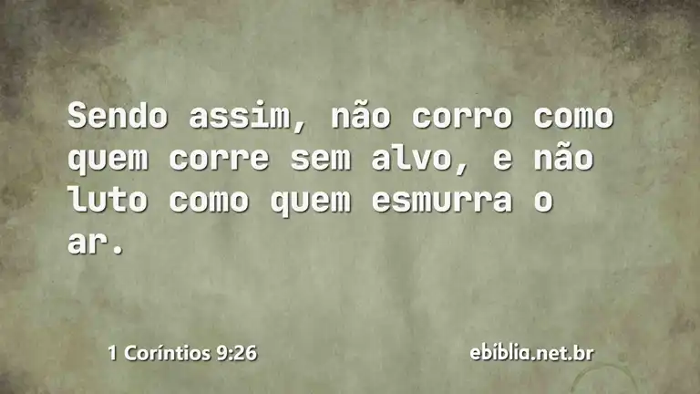 1 Coríntios 9:26