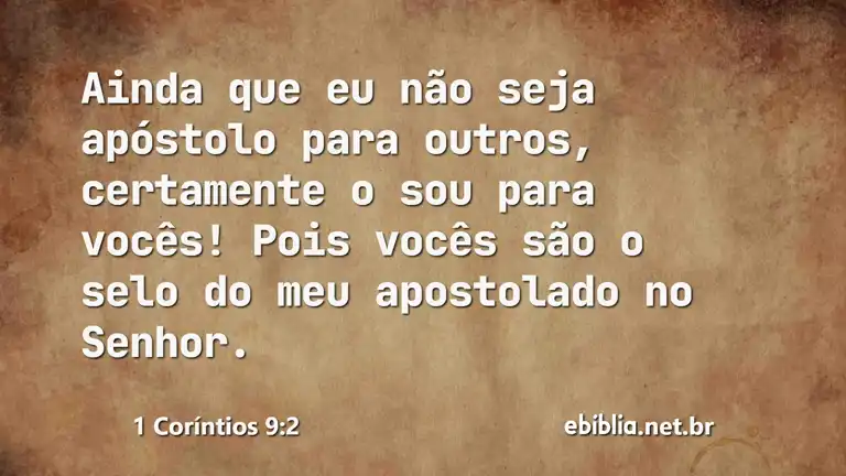 1 Coríntios 9:2