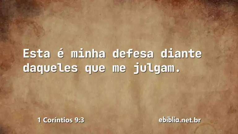 1 Coríntios 9:3