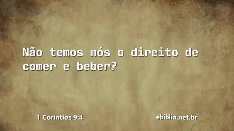 1 Coríntios 9:4