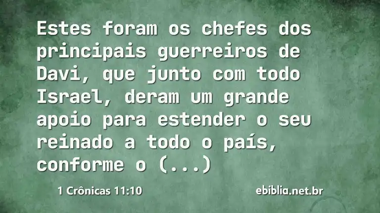 1 Crônicas 11:10