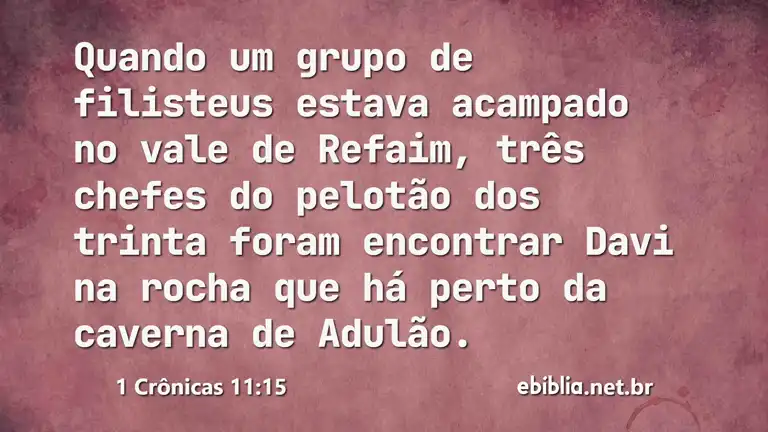 1 Crônicas 11:15