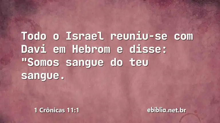 1 Crônicas 11:1