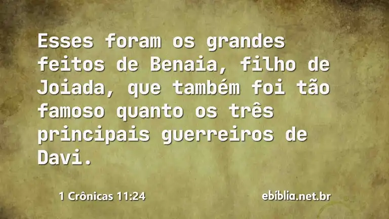 1 Crônicas 11:24