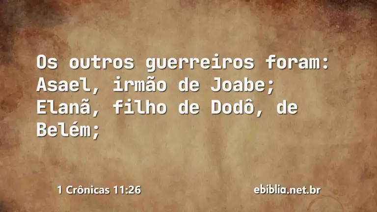 1 Crônicas 11:26