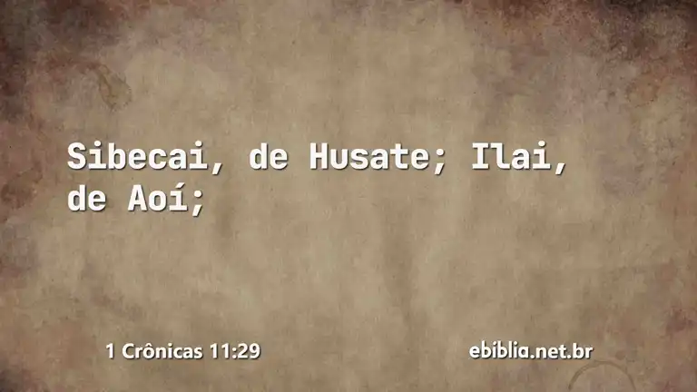 1 Crônicas 11:29