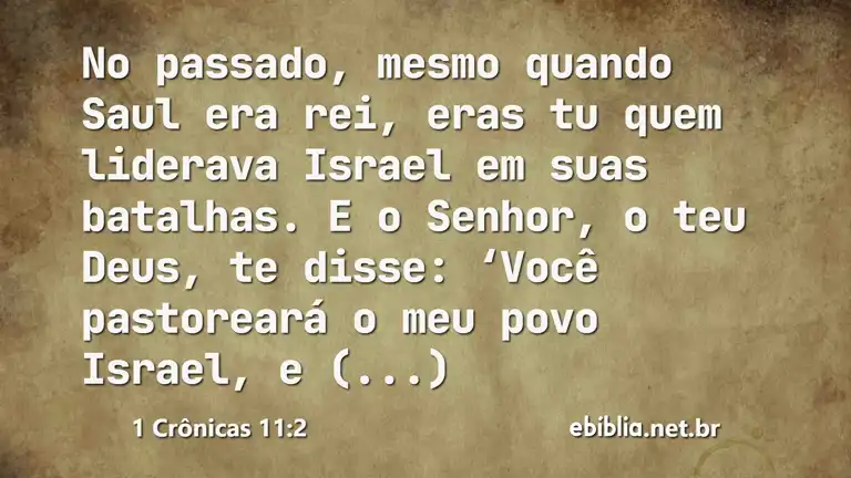 1 Crônicas 11:2