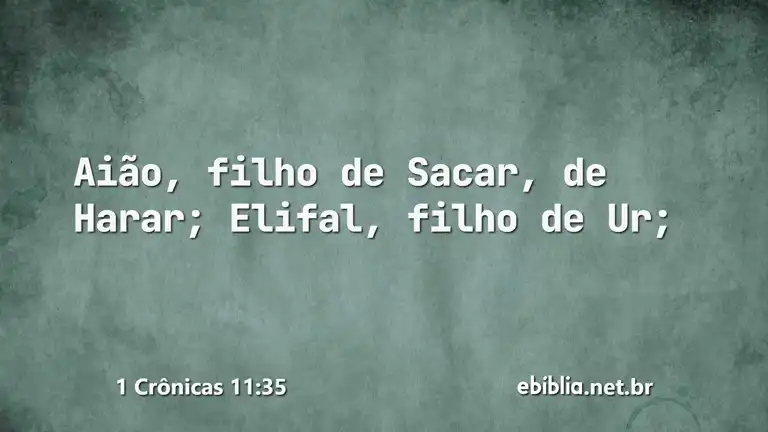 1 Crônicas 11:35