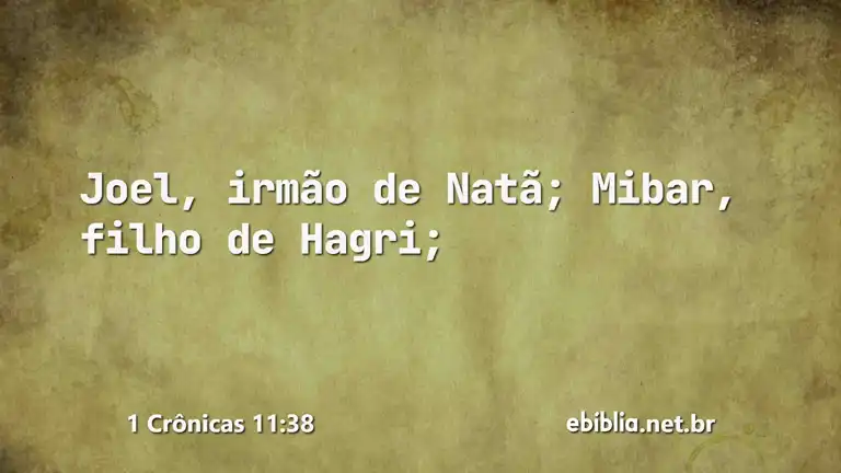 1 Crônicas 11:38