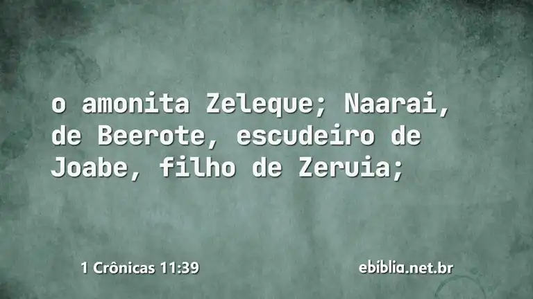 1 Crônicas 11:39