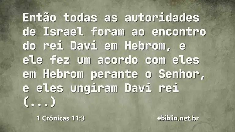 1 Crônicas 11:3