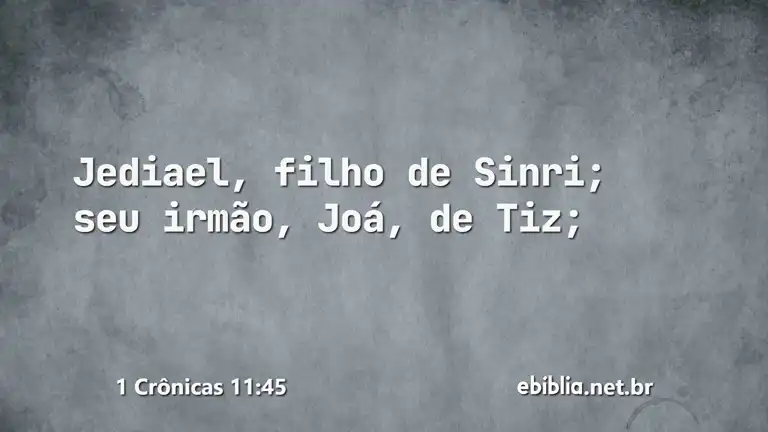 1 Crônicas 11:45