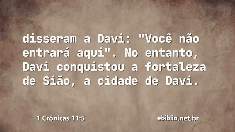 1 Crônicas 11:5