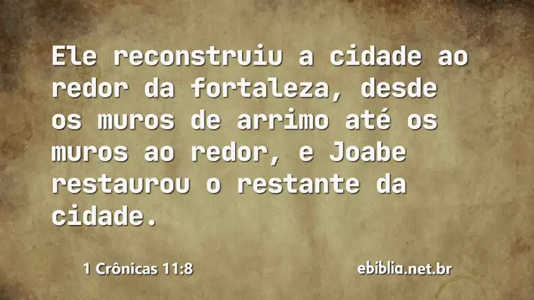 1 Crônicas 11:8