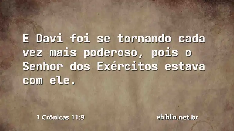 1 Crônicas 11:9