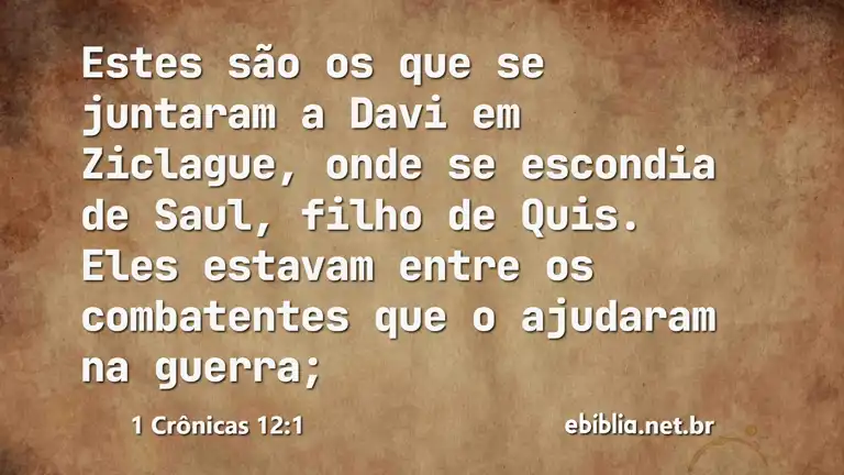 1 Crônicas 12:1