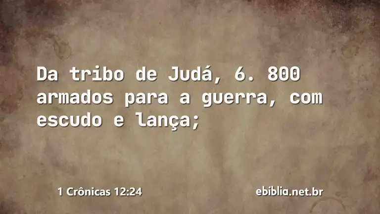 1 Crônicas 12:24