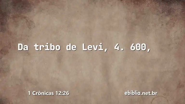 1 Crônicas 12:26