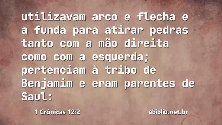 1 Crônicas 12:2