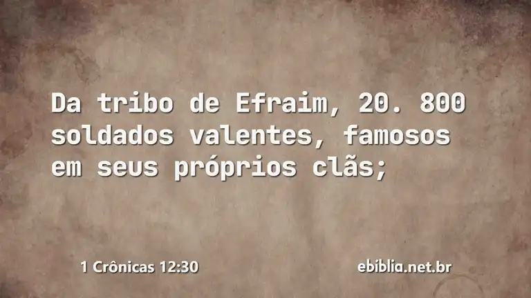 1 Crônicas 12:30