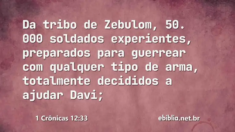 1 Crônicas 12:33