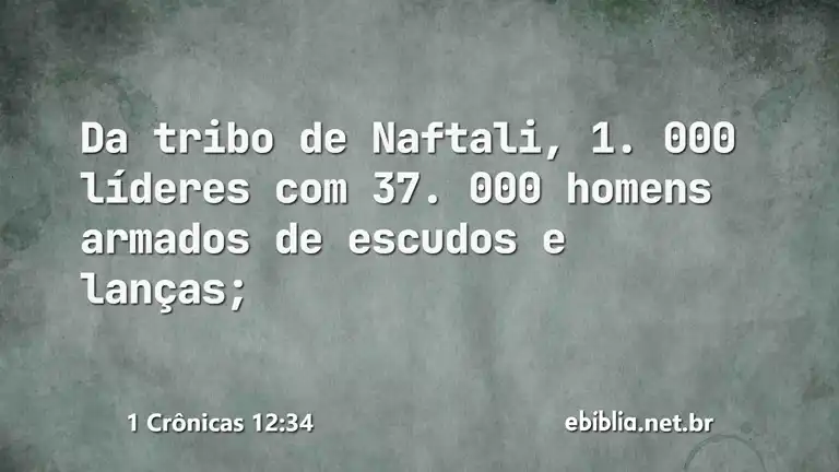 1 Crônicas 12:34