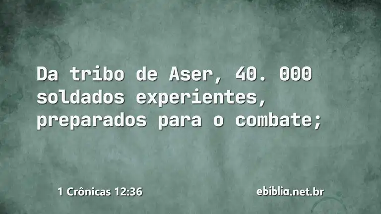 1 Crônicas 12:36