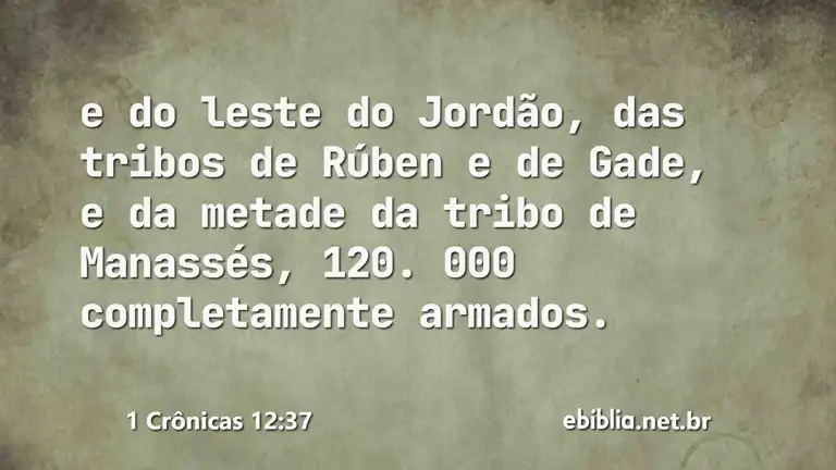 1 Crônicas 12:37