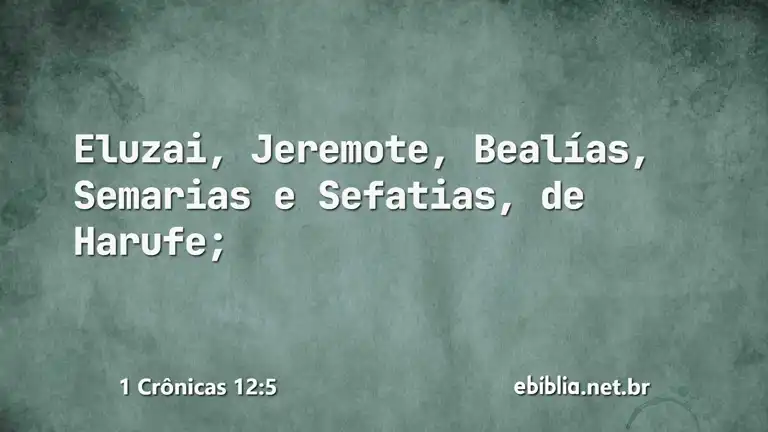 1 Crônicas 12:5