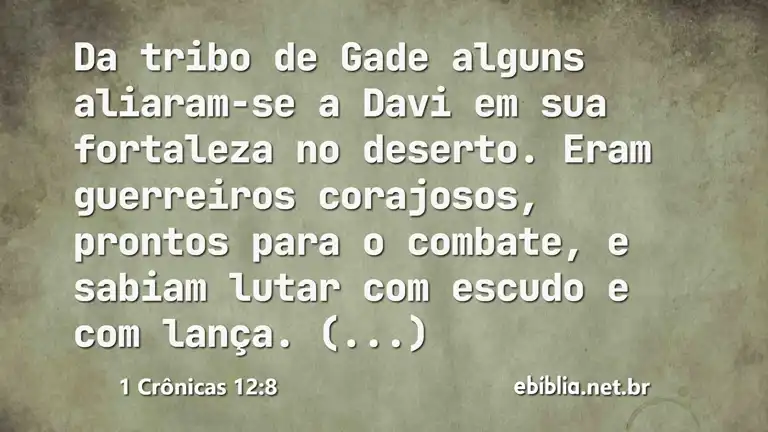 1 Crônicas 12:8