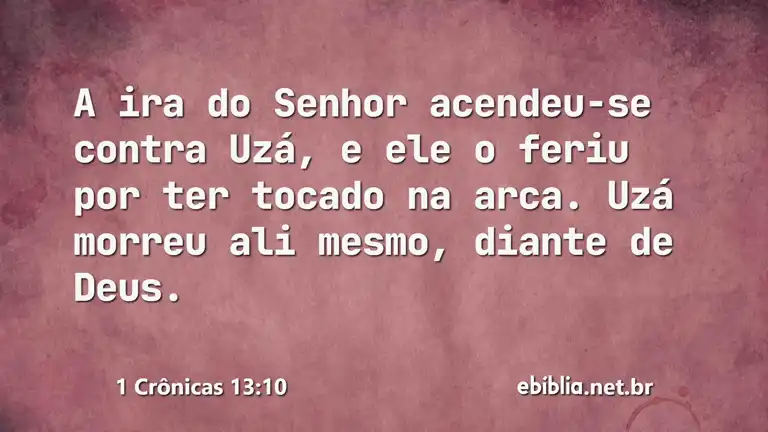 1 Crônicas 13:10