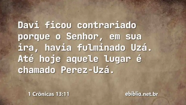 1 Crônicas 13:11