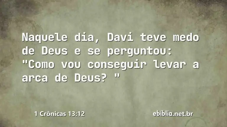 1 Crônicas 13:12