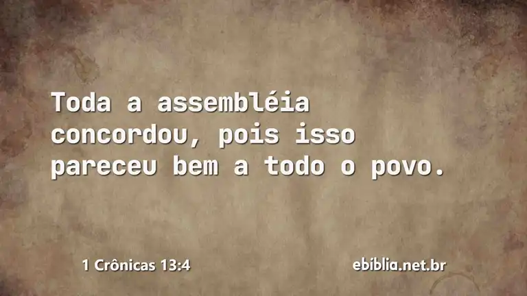 1 Crônicas 13:4