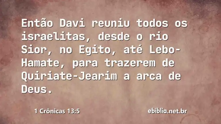 1 Crônicas 13:5