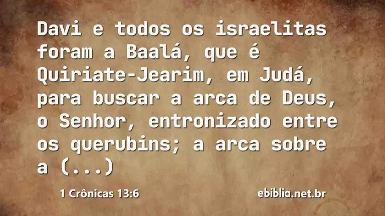 1 Crônicas 13:6