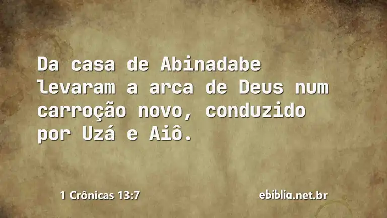 1 Crônicas 13:7