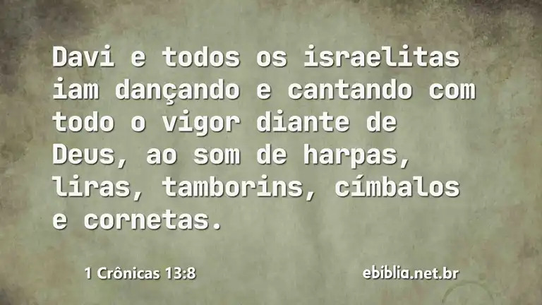 1 Crônicas 13:8