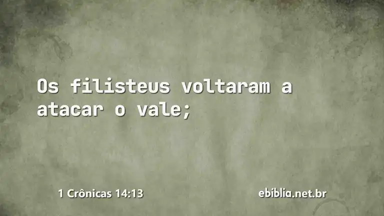 1 Crônicas 14:13