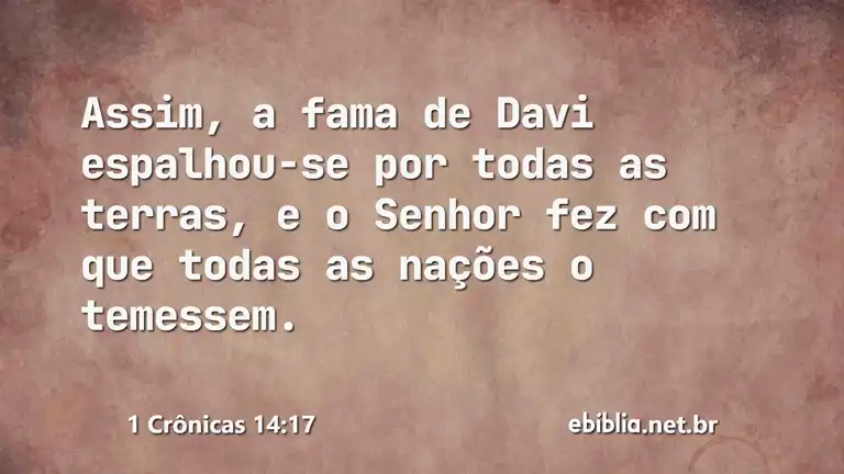 1 Crônicas 14:17