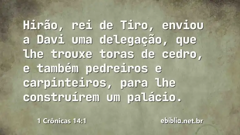 1 Crônicas 14:1