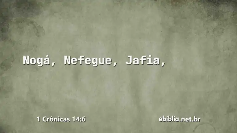 1 Crônicas 14:6