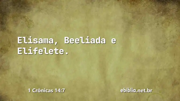 1 Crônicas 14:7